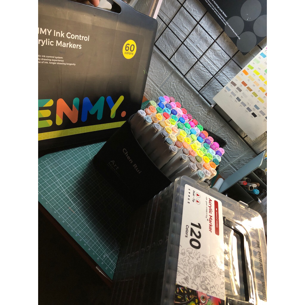 

3 produk alat gambar second ENMY,MW,CR