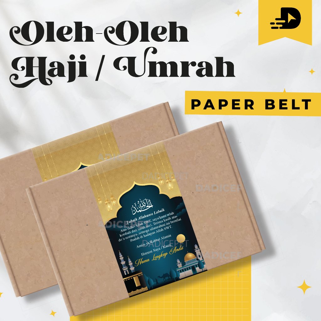 

Paper Belt Souvenir Haji Dan Umroh