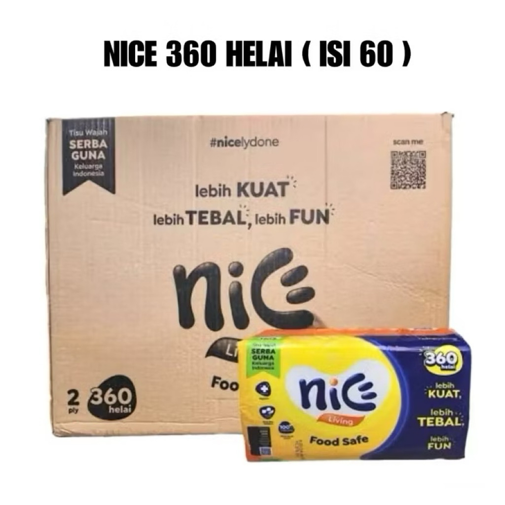 TISU NICE 360S Grosir tisu 1 dus Ready Stock Termurah