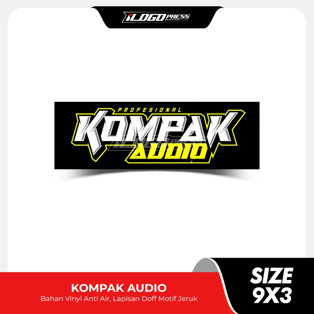 

KOMPAK AUDIO - Stiker Sound System Bahan Vinyl Premium Anti Air Doff Motif Jeruk
