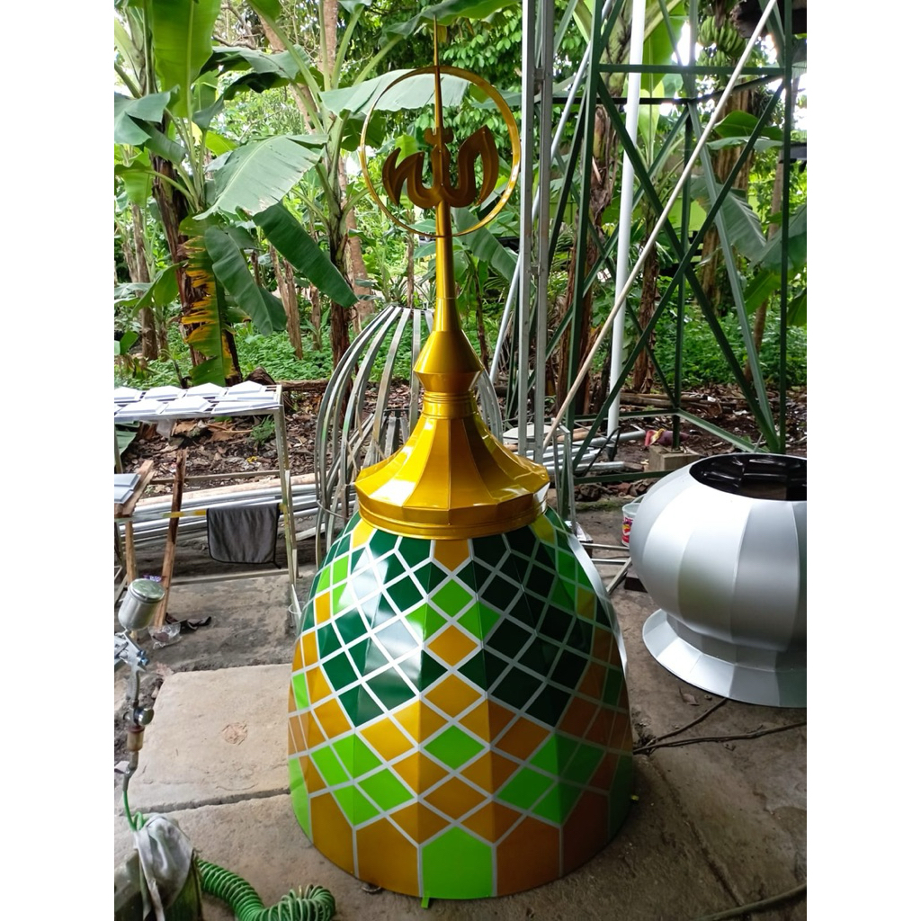 Kubah masjid Galvalum model madinah diameter tapak 100cm