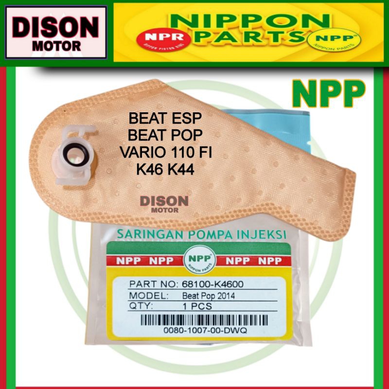 Filter fuel pump saringan bensin npp beat pop beat esp vario 110 fi K46 K44 original pampers npp