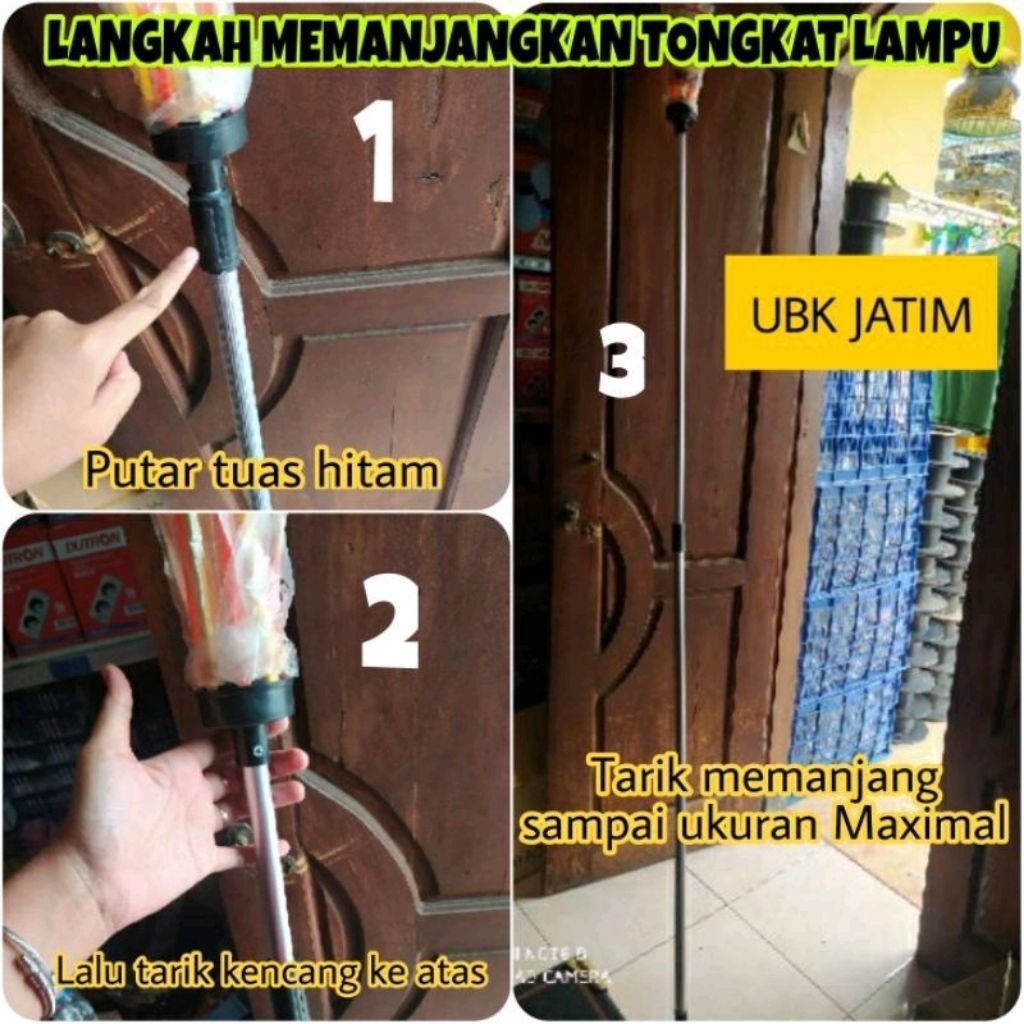 tongkat lampu stick tongkat pengganti lampu stik lampu alat ganti lampu bohlam tongkat ganti lampu
