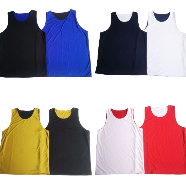 KODE X22B Jersey Basket Atasan Polos Revesible Bolek Balik