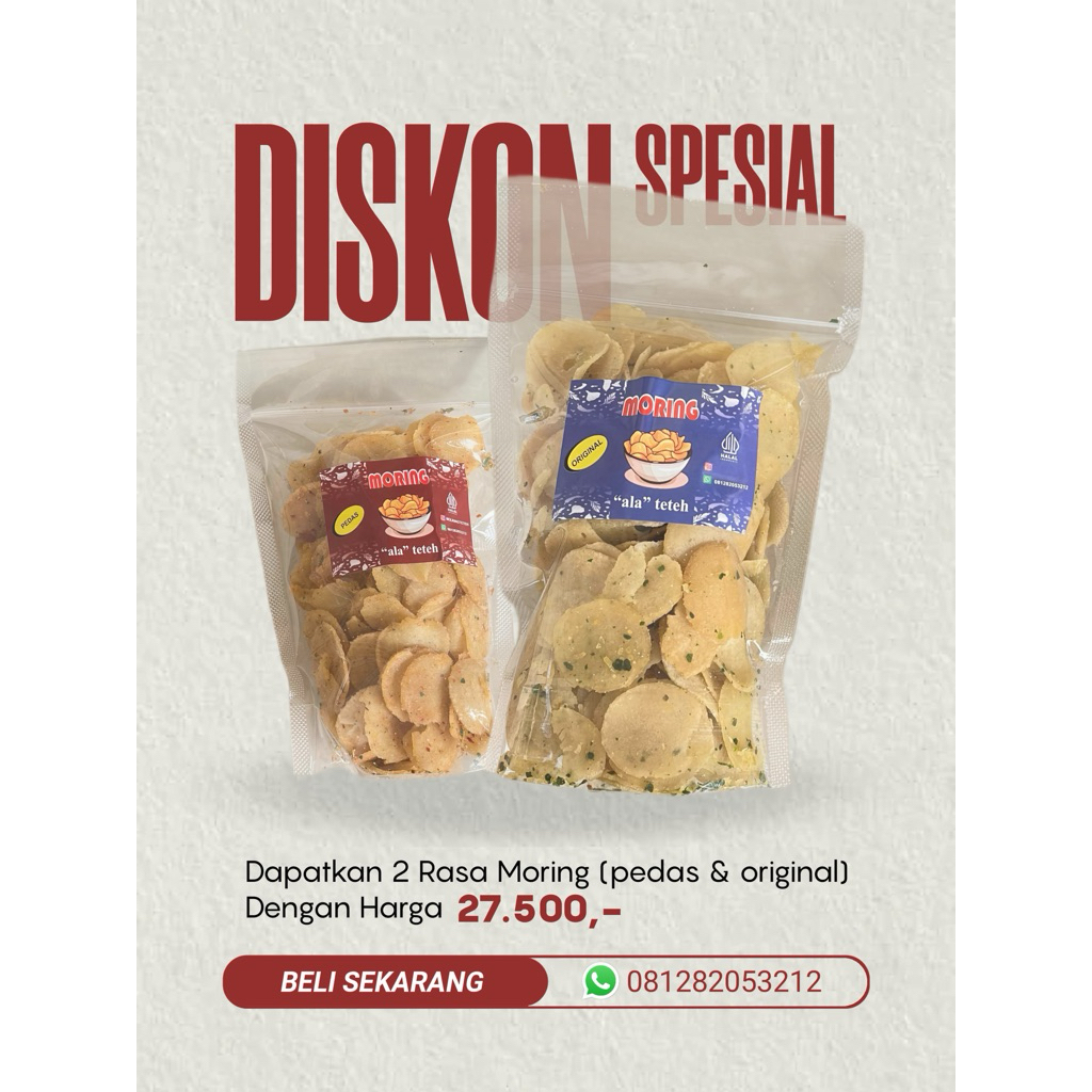 

Special bundling moring pedas dan original 200 gr/ pcs
