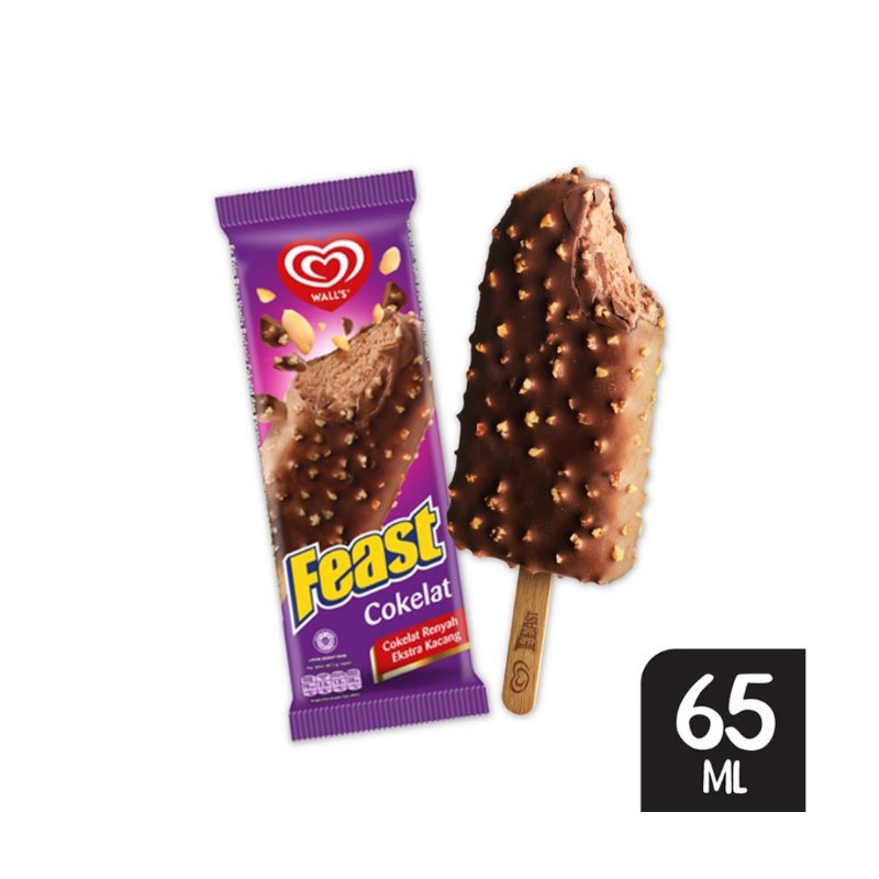 

Wall's Feast Max Es Krim Cokelat 65 ml