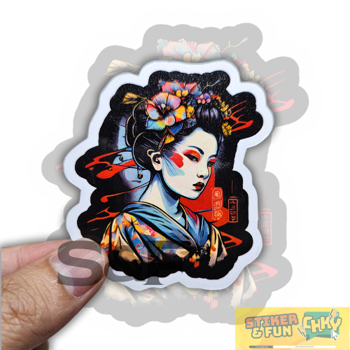

Stiker Sticker Vinyl Laminasi Glosy GEISHA Vol 4