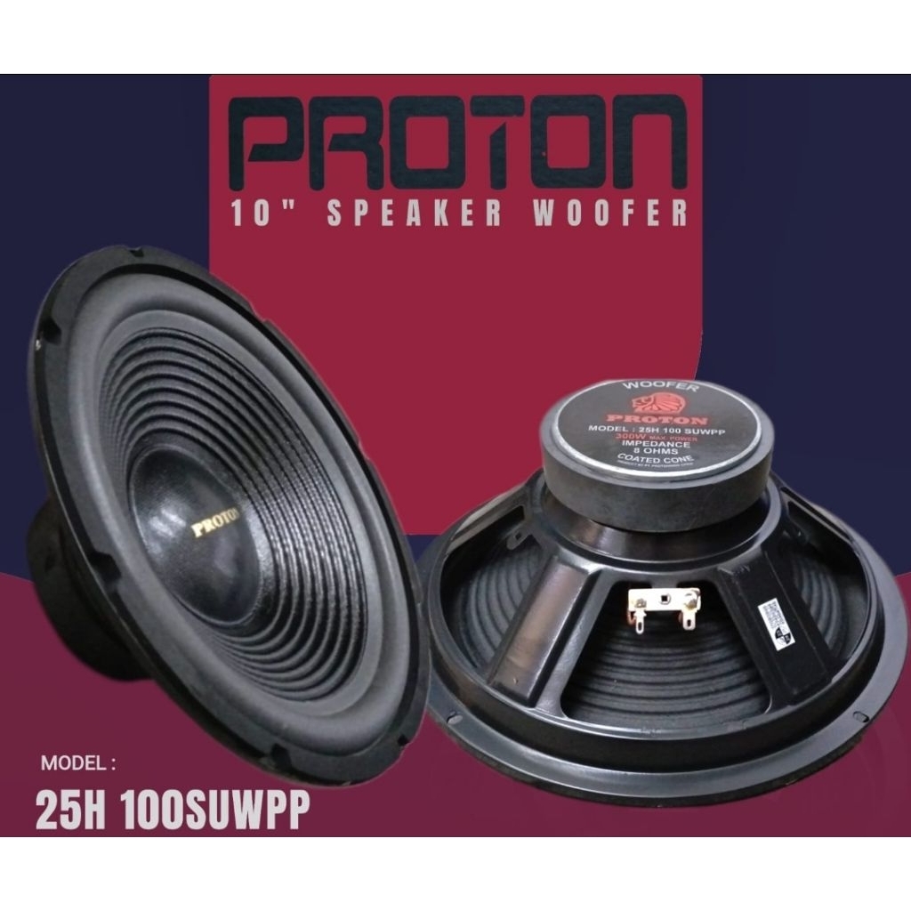 Speaker Woofer Proton 10 Inch 300 watt 8 ohm