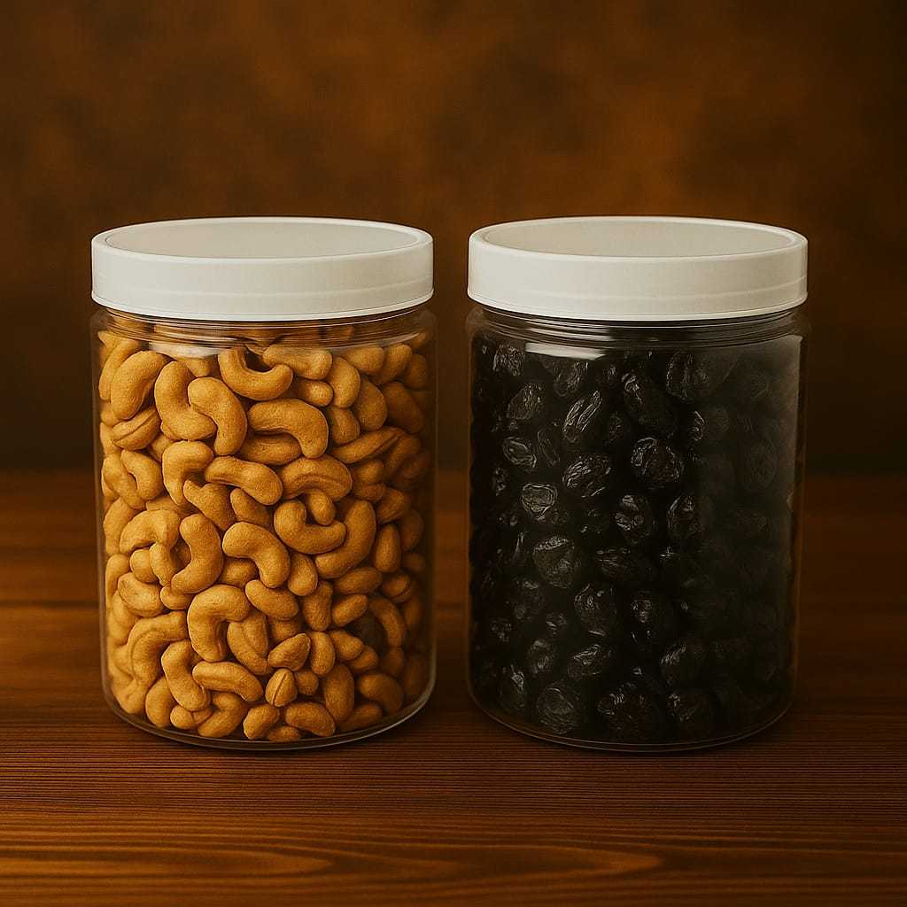 Isi 6 pcs toples tabung silinder 650 ml // toples kue kering // toples bumbu dapur