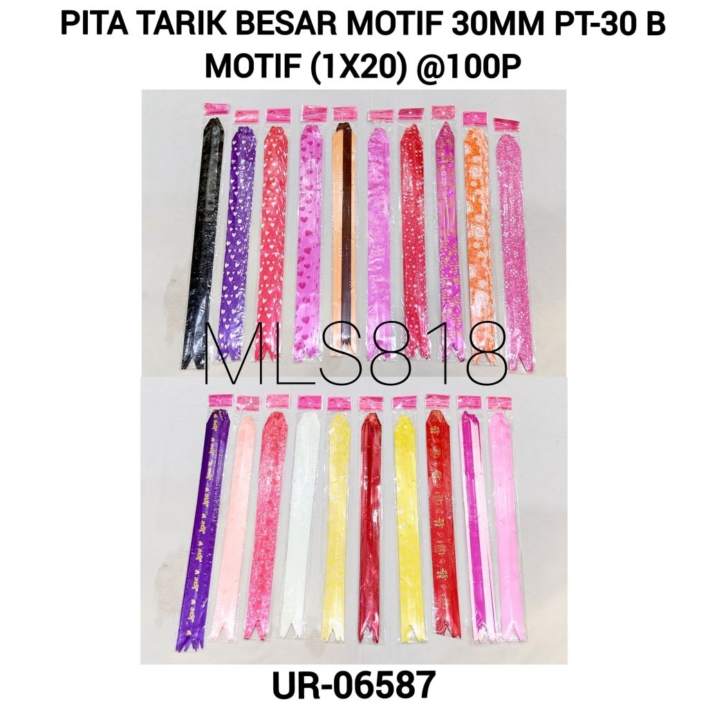 

Pita Tarik/Pita Serut 30MM Isi 10 Pcs Pita