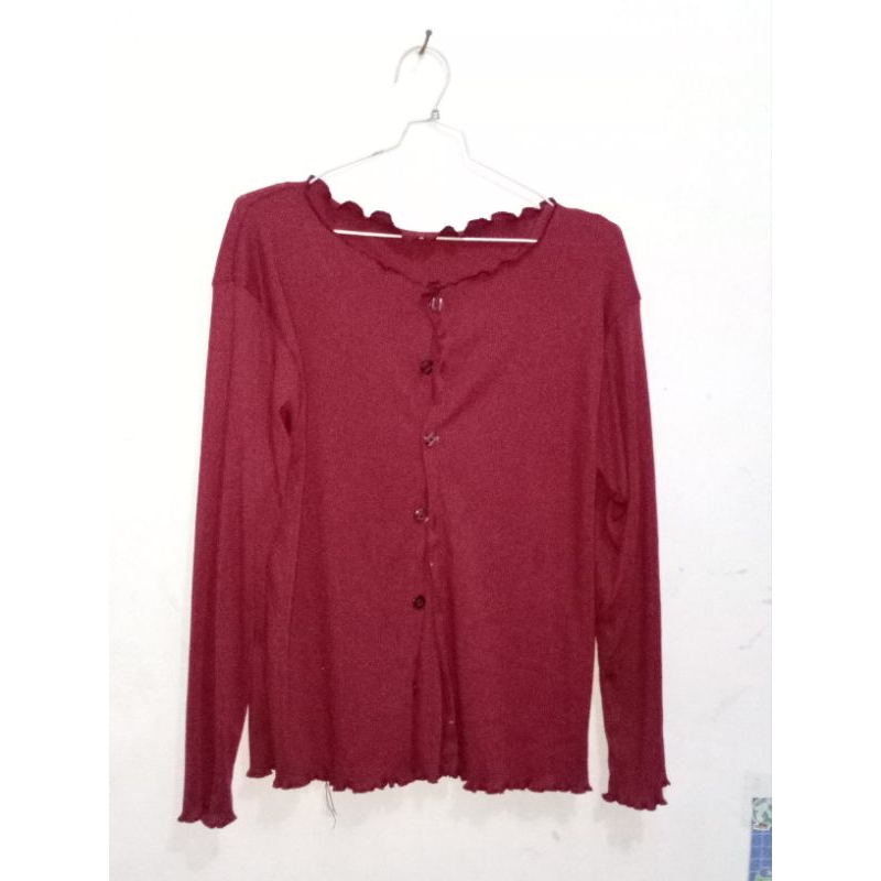 cardigan maroon