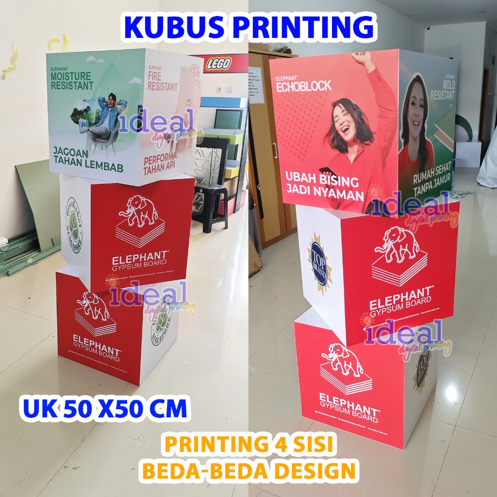 Podium Balok / Kubus Printing Balok Printing Kotak Printing Cube Cube Kubik