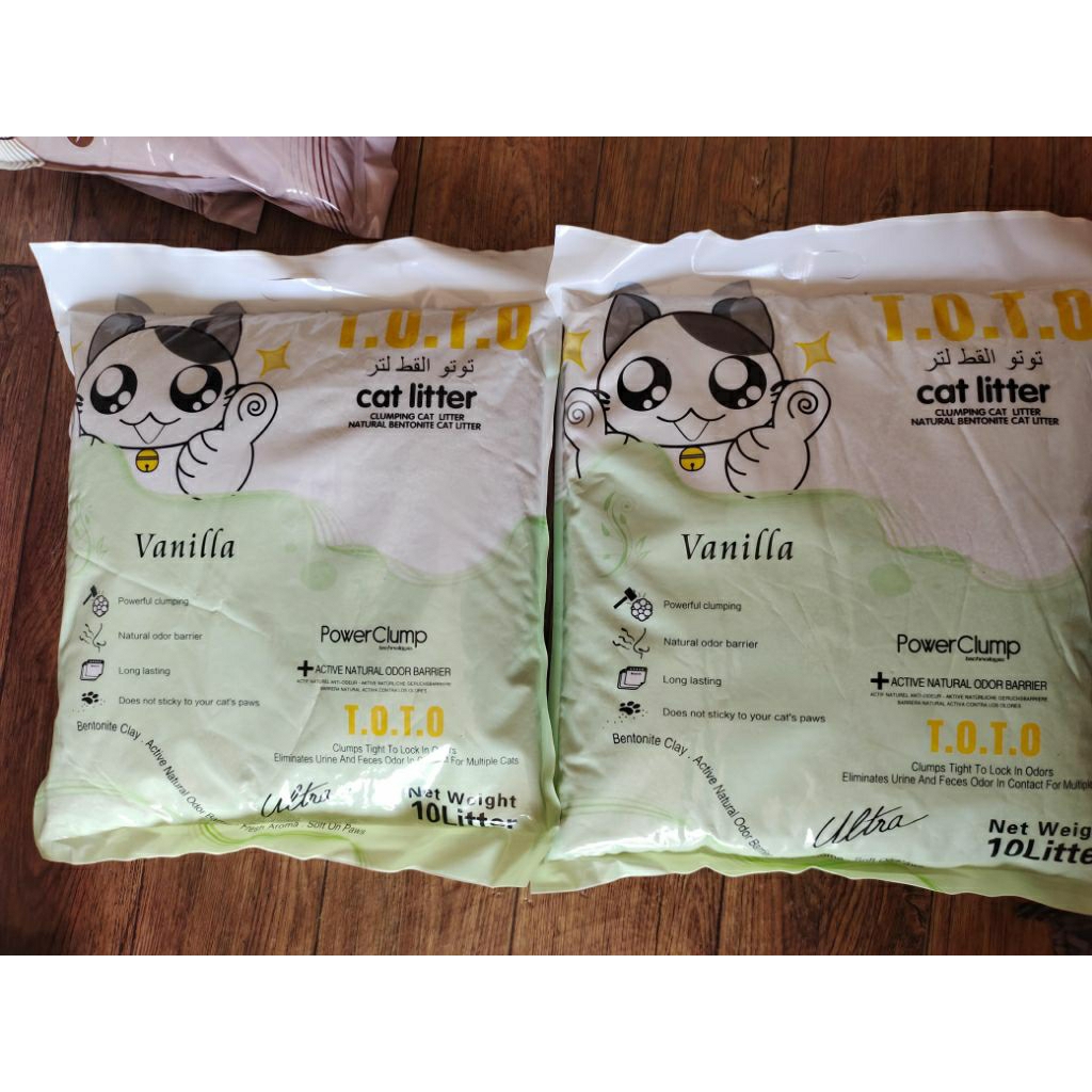 Pasir kucing merk toto isi 10liter