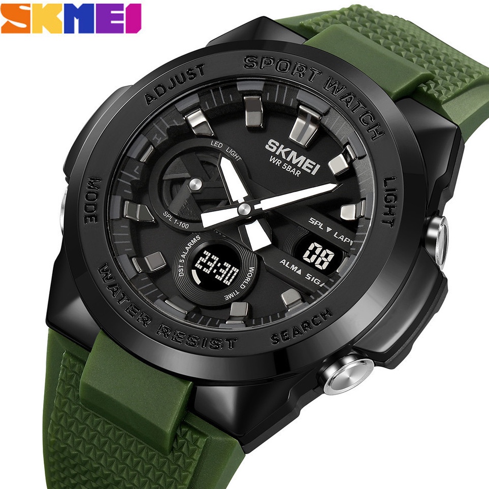 KODE T32C SKMEI 215 Jam Tangan Pria Digital Analog Sport Watch Anti Air 5 Bar MGOS