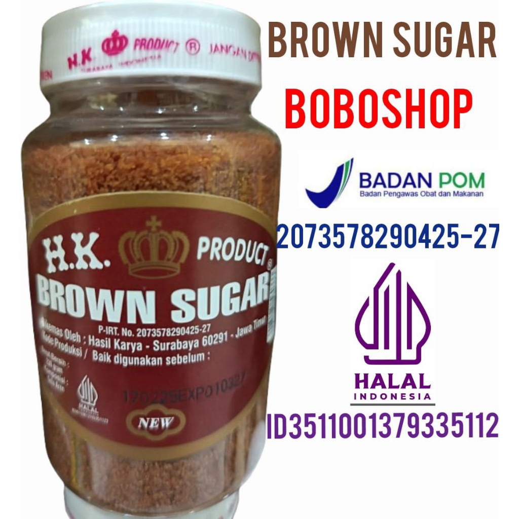 

BROWN SUGAR GULA AREN BUBUK KEMASAN 230 GRAM