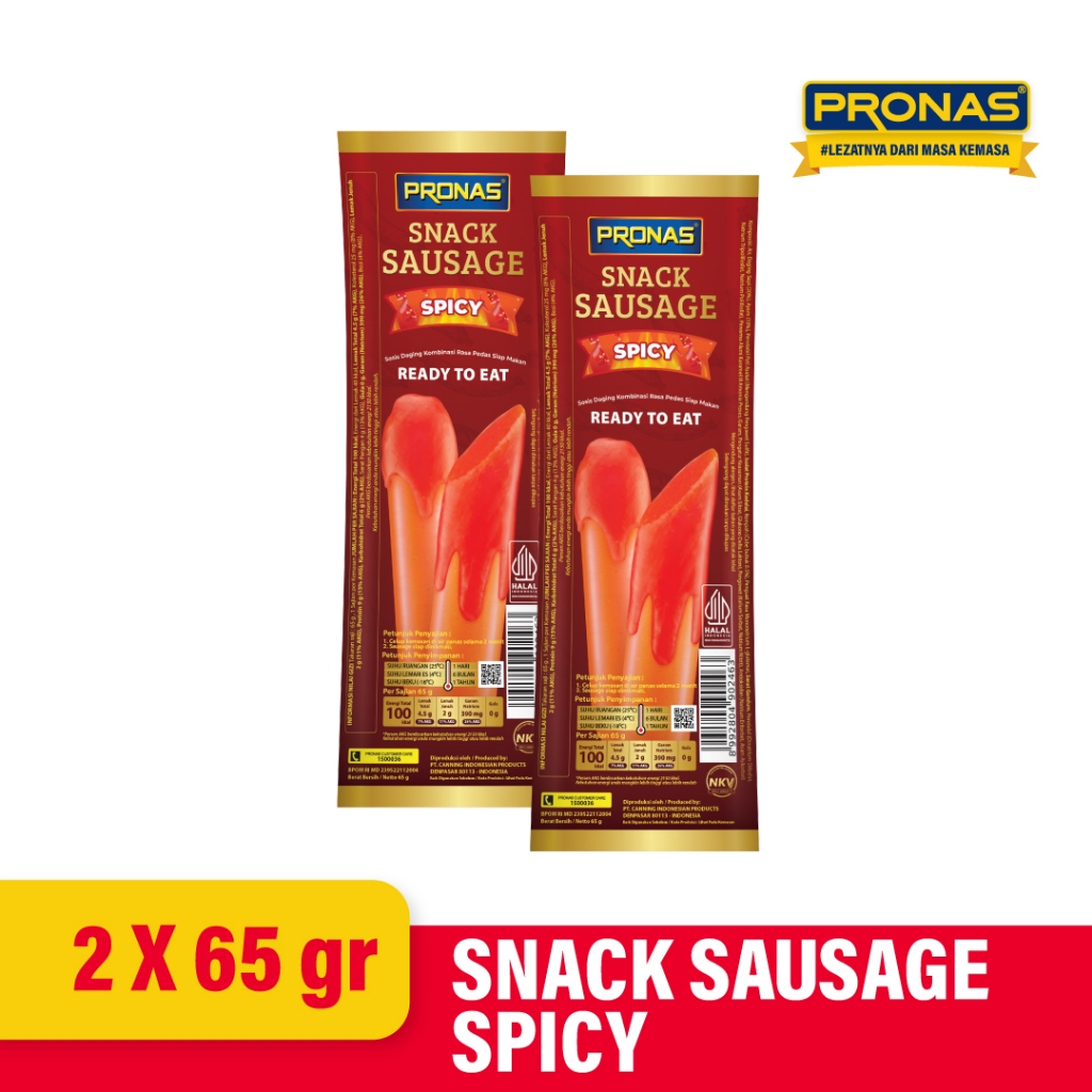 

PRONAS Sosis Snack Kombinasi (Spicy) 65 gr Bundling 2pcs