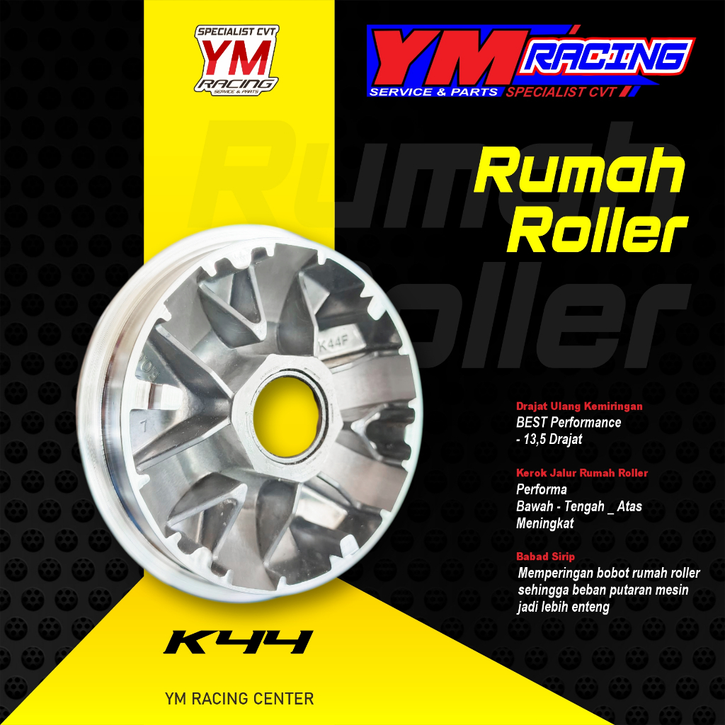 rumah roller beat FI k44 / rumah roller beat esp stater halus esp bubutan / RUMAH ROLLER beat street