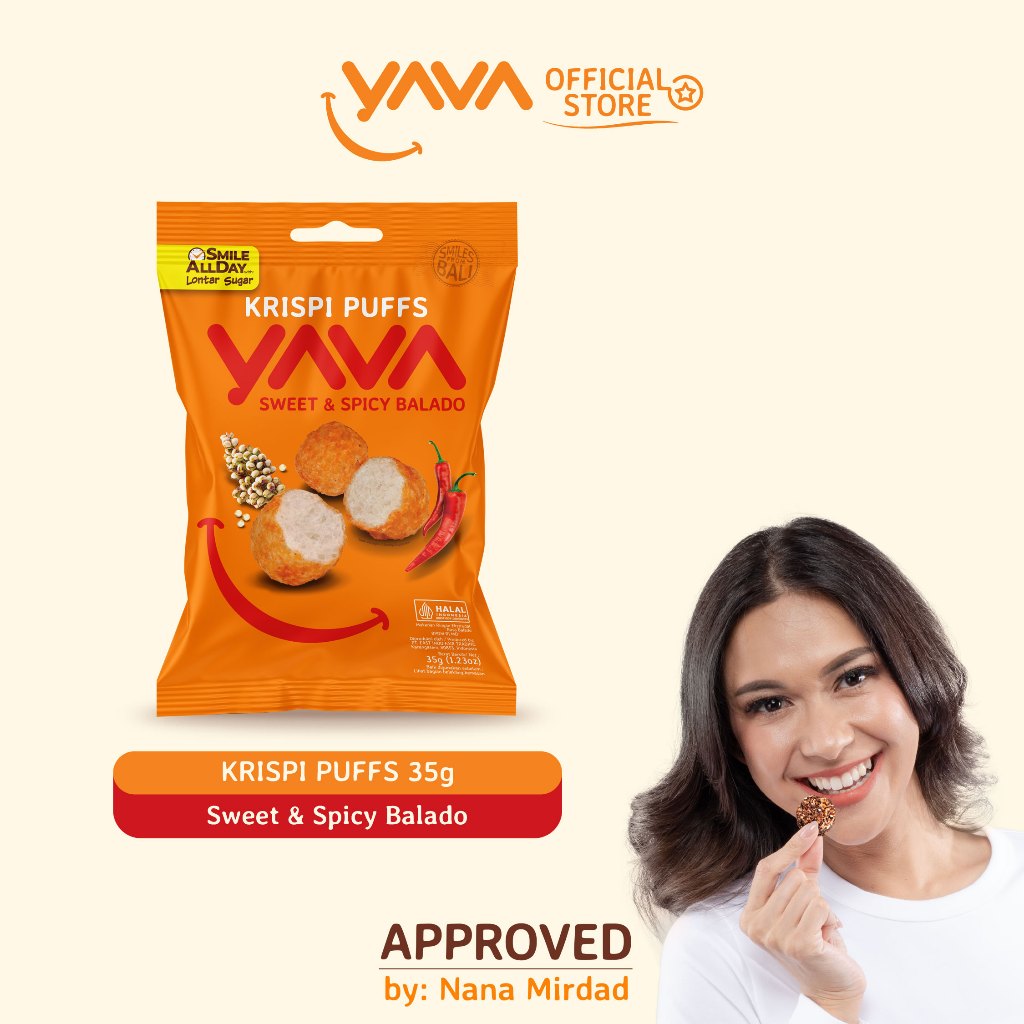

YAVA Krispi Puffs Sweet & Spicy Balado 35g