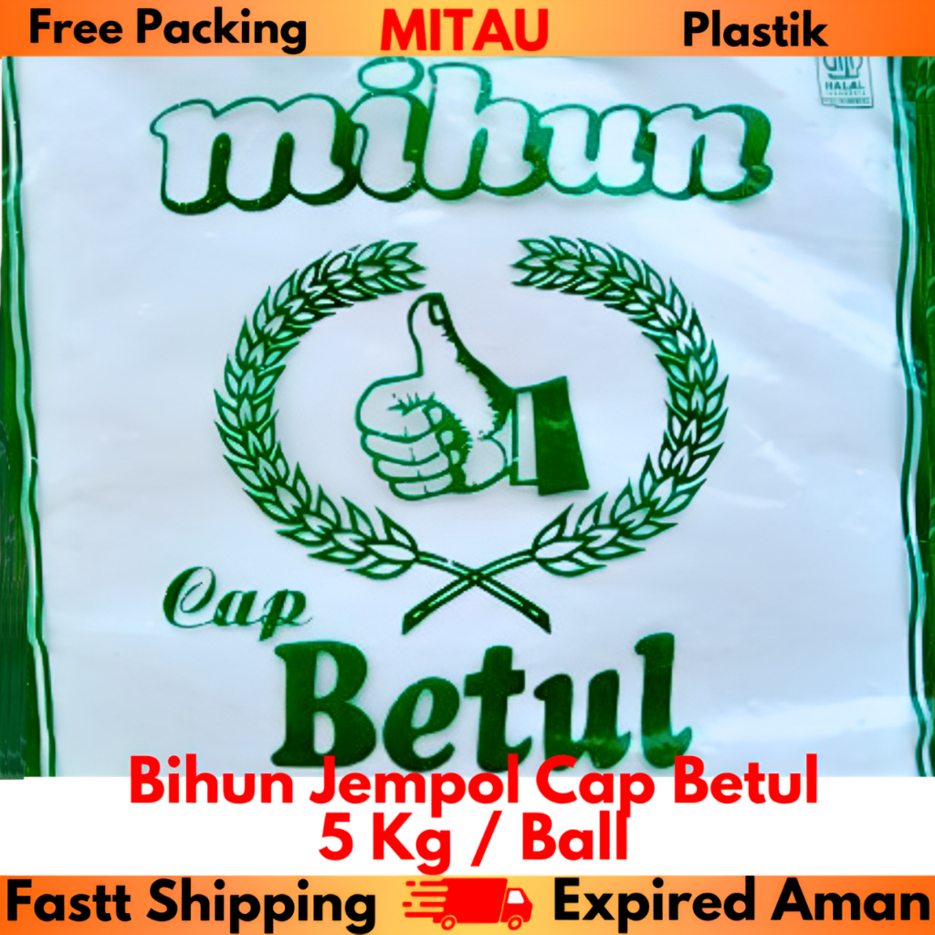 

Bihun Jempol Cap Betul 5kg / Ball Packing Paket Pakai Plastik Hitam