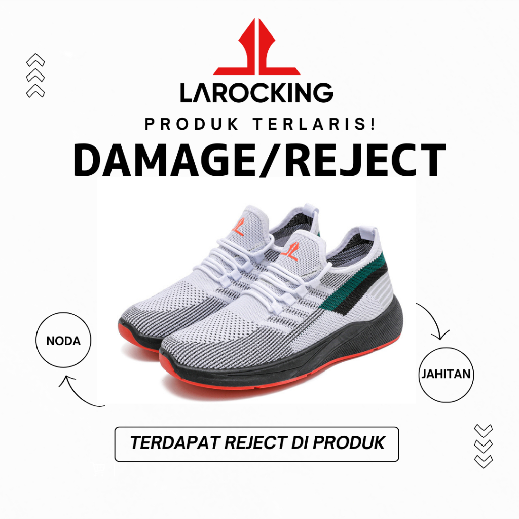 Larocking - Sepatu Sneakers DMG/RJT Daily/Casual Embos Series (VORTEX, ECLIPSE, ZENIT, VENTUS, VENTA