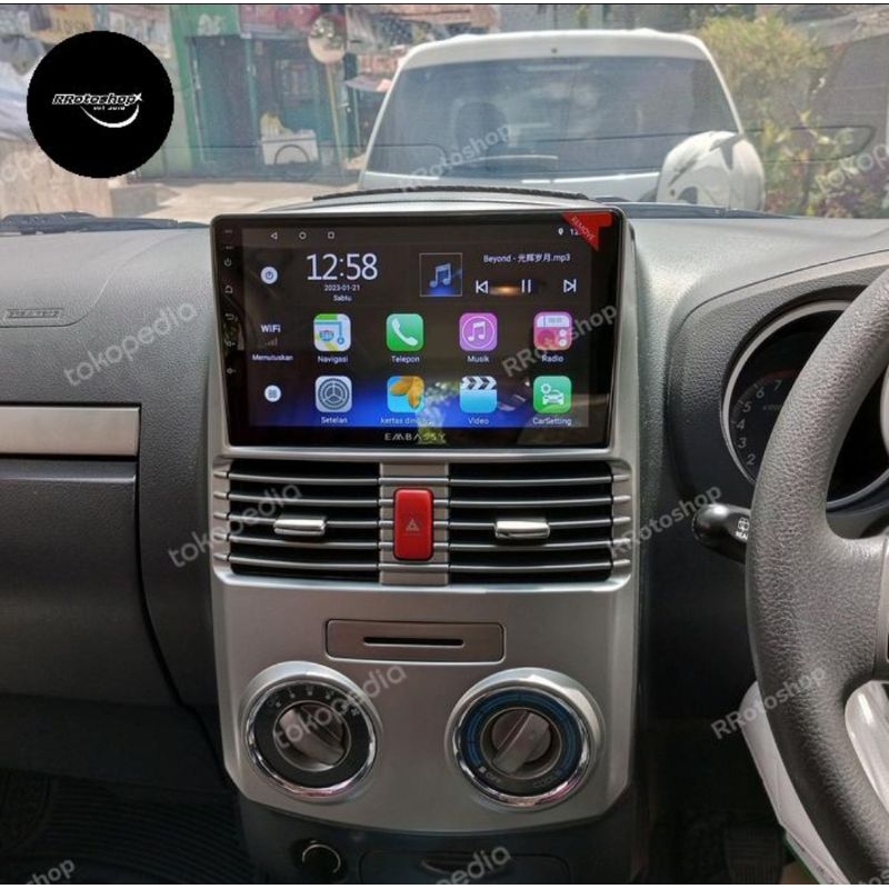 Head Unit Tape Android Mobil Toyota Rush Terios Lama 9 Inch Double Din Headunit