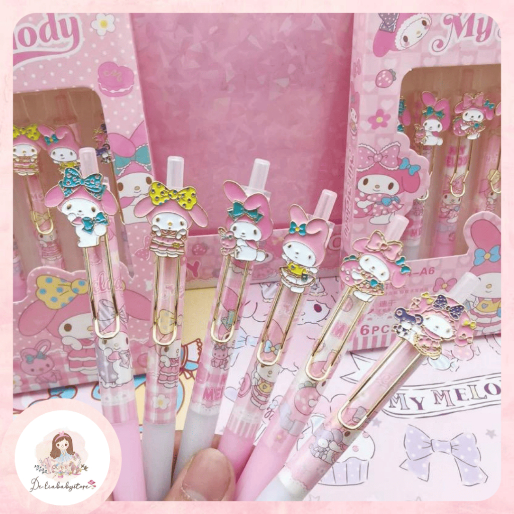 

Pulpen pena gel Lucu Kuromi Melody Cinnamorol pompopurin Pochacco Hello Kitty