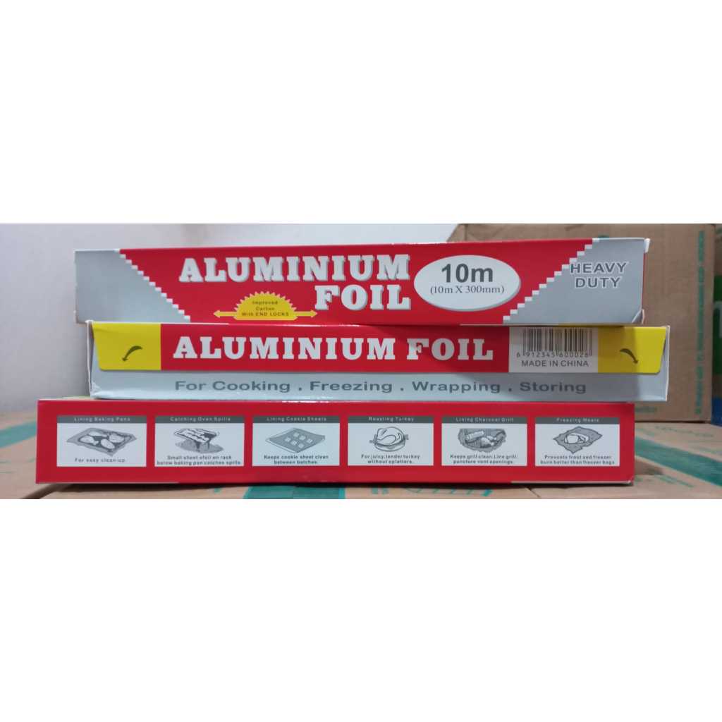 Alumunium foil ukuran 10 meter x 300 mm per pack