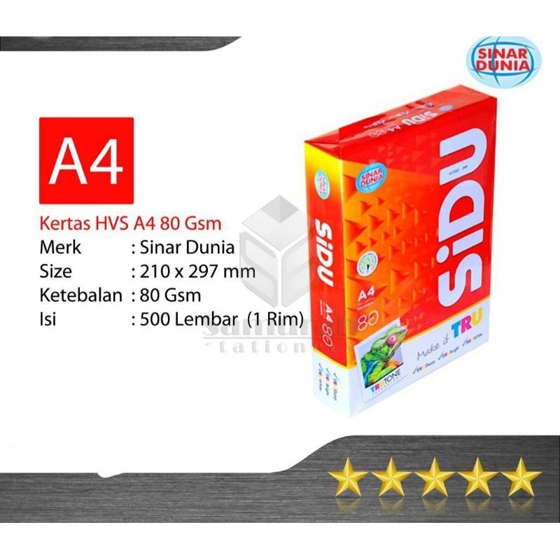

KERTAS HVS A4 80 GSM