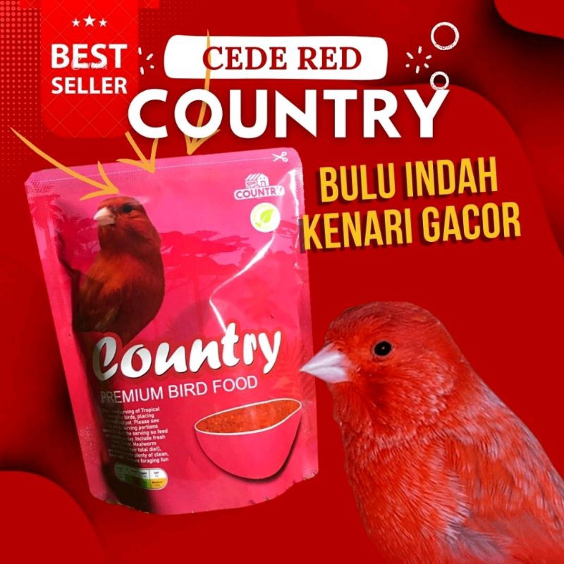0Pakan Burung Cede Red Egg Food Country Spesial Kenari