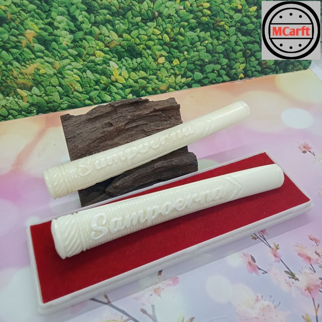 Once pipa tulang kerbau super jumbo ukir Sampoerna C143