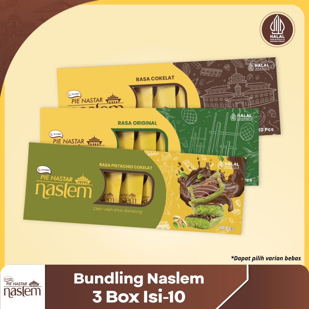 

Bundling Pie Nastar Naslem 3 Box isi 10 pcs ( VARIAN RANDOM )