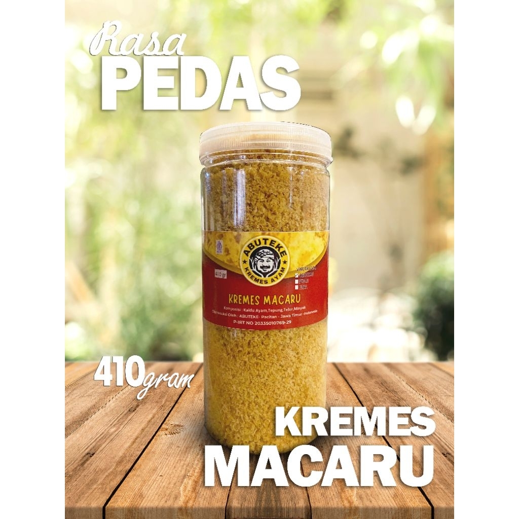 

Kremesan Ayam Viral KING MACARU Rasa PEDAS 410gr Cocok Untuk Lauk Enak Gurih