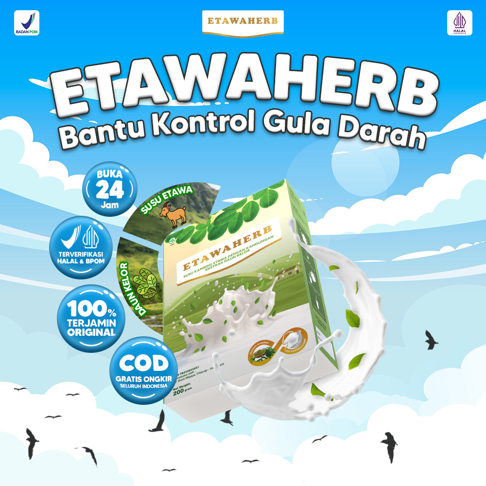 

Etawaherb Susu Kambing Etawa Unggulan Daun Kelor Bantu Kontrol Gula Darah 200gr