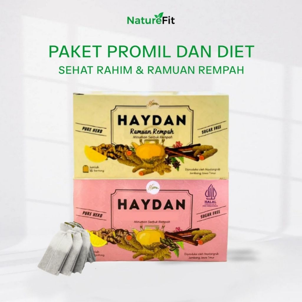 

HAYDAN | Paket PROMIL & Turun BB / DIET | Haid Lancar | Herbal | Ampuh | JSR