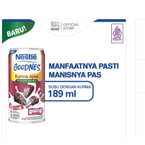 

nestle goodnes susu cair kurma royale 189ml