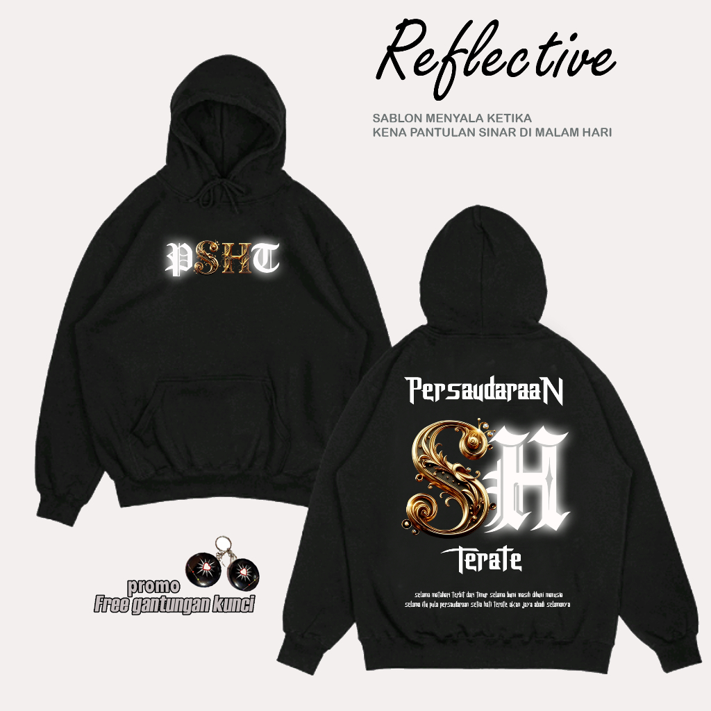 HOODIE PSHT reflektif SH TERATE MOTIF BATIK /A124/HOODIE sh  terate simpel