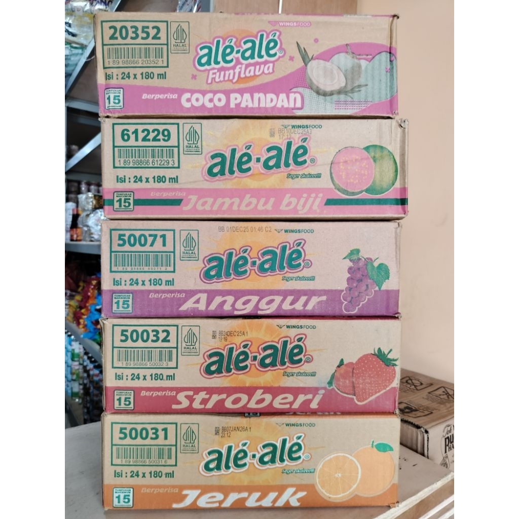 

Minuman Ale-Ale Cup Aneka Rasa 180ml