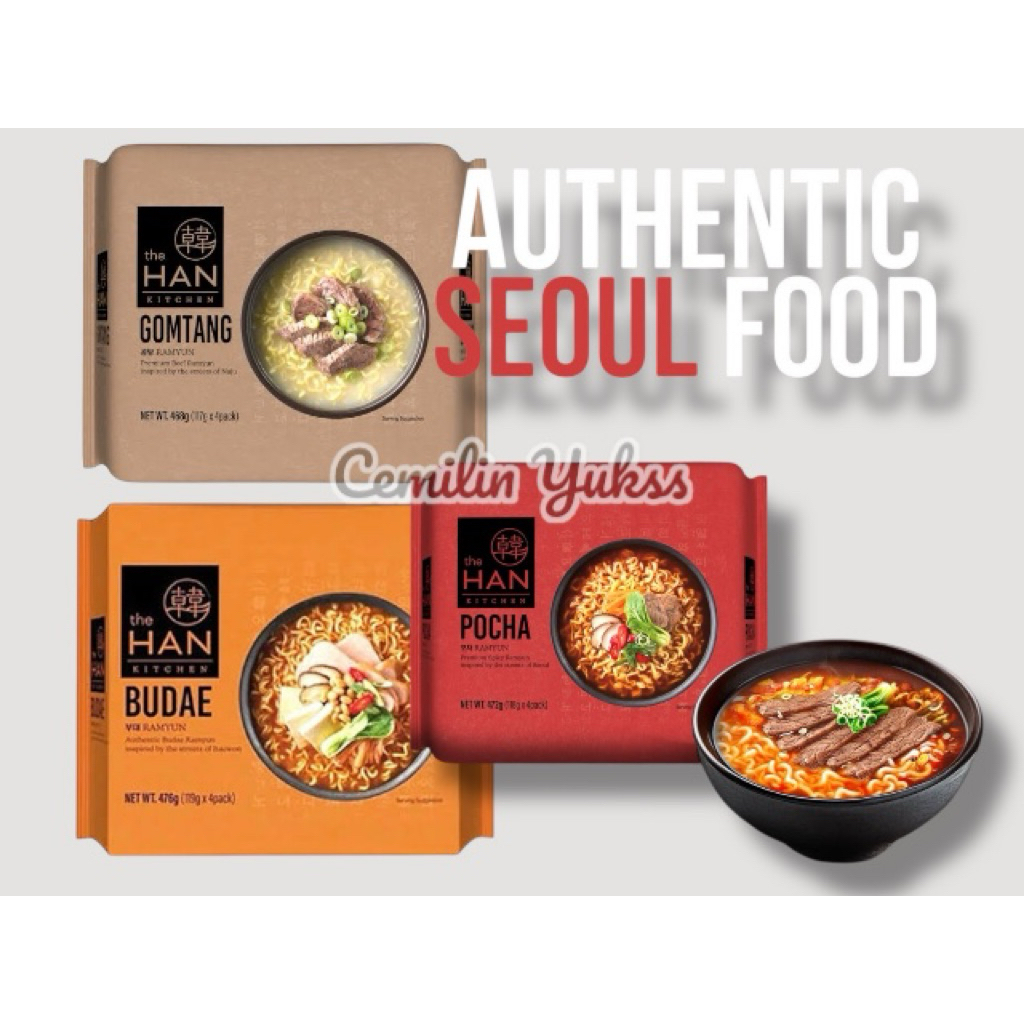 

The Han Kitchen Budae Jiigae Ramyun Gomtang Ramyun Pocha Ramyun Ramen Korea