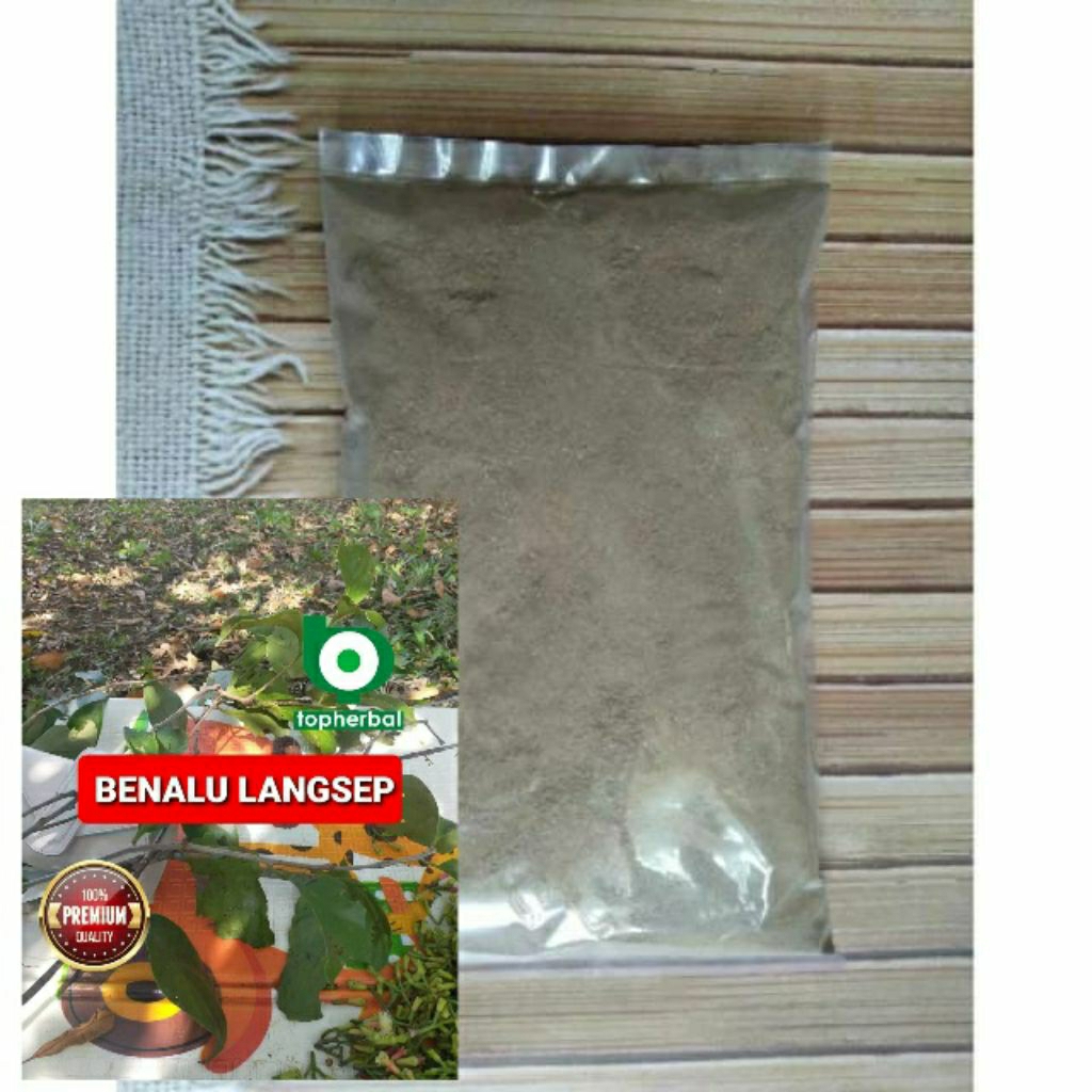 

Bubuk Benalu Langsep 1 Kg/1000 Gram Kering Hijau Organik Super Premium