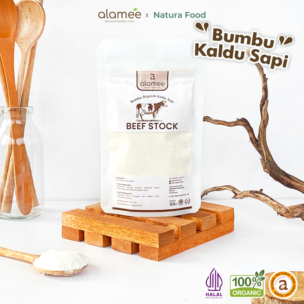 

ALAMEE Bumbu Kaldu Sapi NON MSG Organik Beef Powder Praktis Bubuk Spice Seasoning 50gr