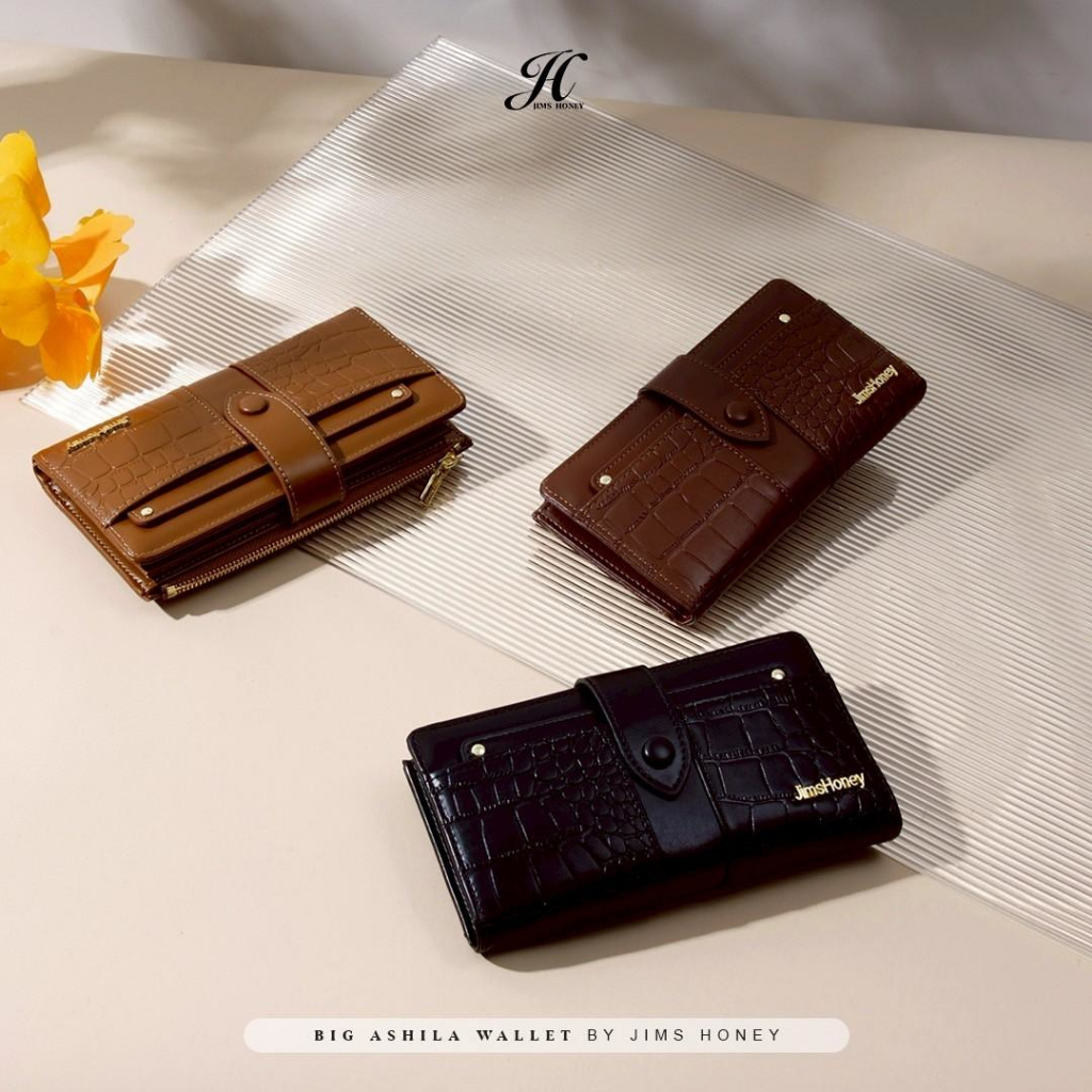 JIMS HONEY FOREVER BIG ASHILA WALLET Dompet Lipat Panjang Wanita Cewek Fashion Jimshoney Casual Terbaru