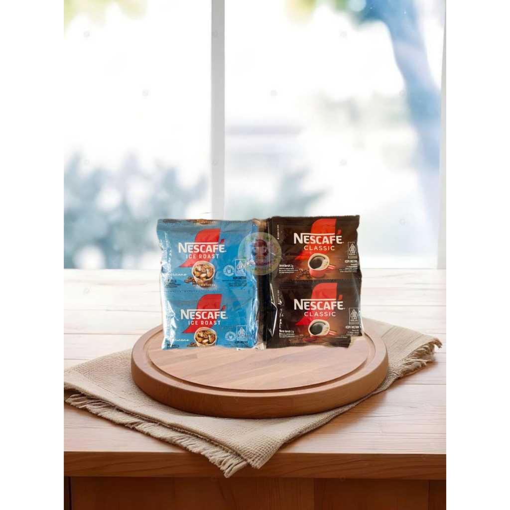 

.Sepack Nescafe Ice Roast Americano, Nescafe Classic isi 10 sachet @2 gr kopi instan ( SCP )