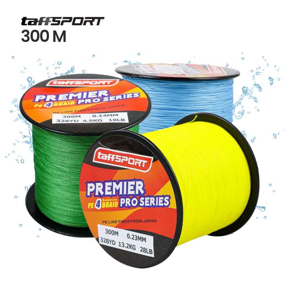 300M TaffSPORT Premier Pro Series Senar PE Braided Murah Kuat Anti Keriting / Senar PE 300 Meter
