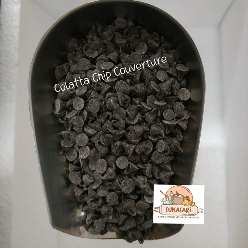 

Colatta chip Dark Couverture 259gr CL02 Cokelat Hitam chip Tabur