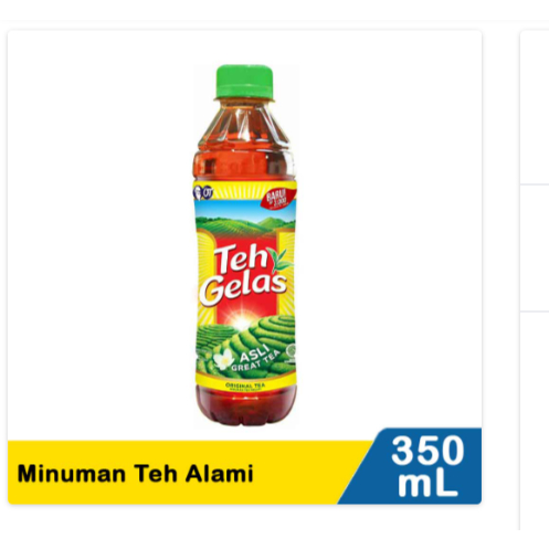 

teh gelas minuman teh alami 350ml