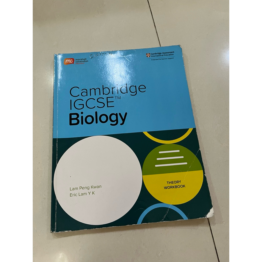 Cambridge IGCSE Biology Activity book,Theory workbook