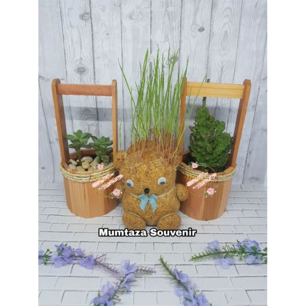 Boneka rumput boneka horta boneka horta mini lucu souvenir ulangtahun hampers boneka grassdoll lucu 