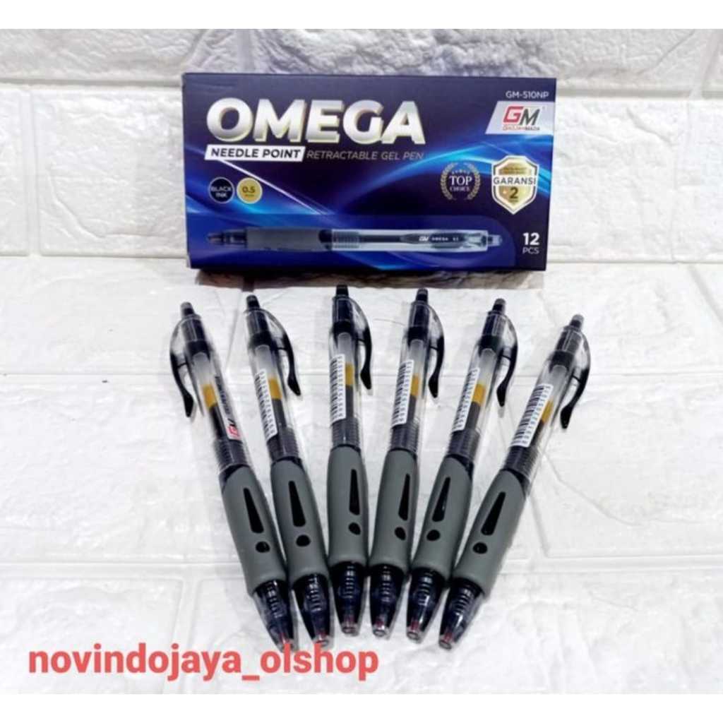

PULPEN GEL OMEGA PEN CETEK GM 510NP 0,5 HITAM TERMURAH GROSIR 12PCS