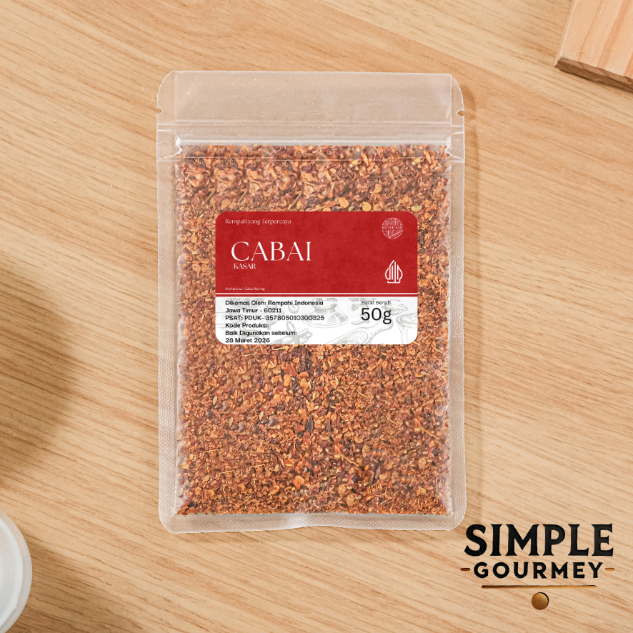 

Rempahi Cabai Kasar 50gr