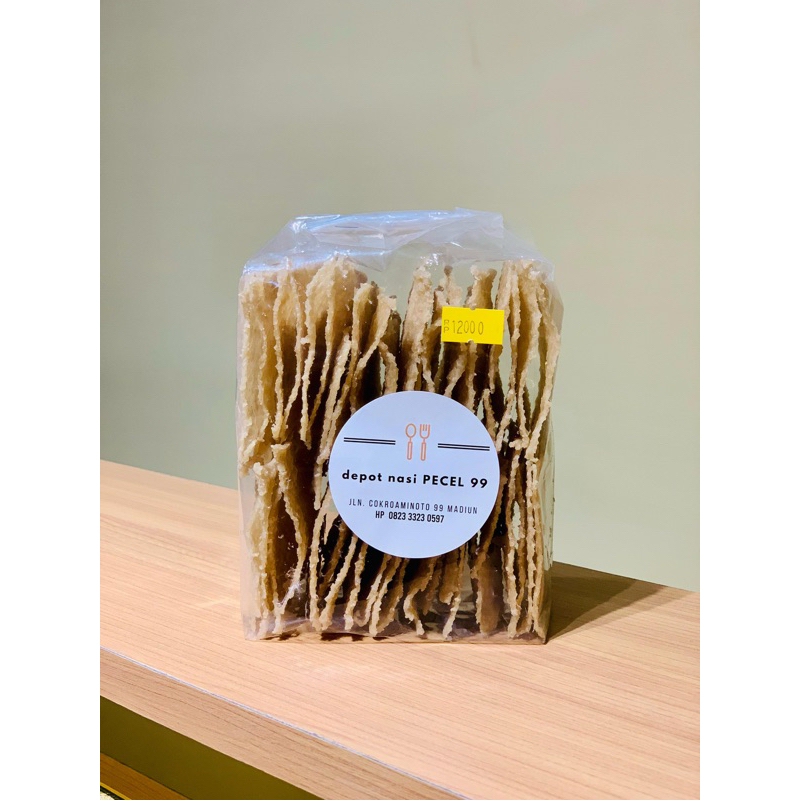 

Kerupuk Puli, Lempeng, Gendar Mentah | Depot Nasi Pecel 99 Madiun